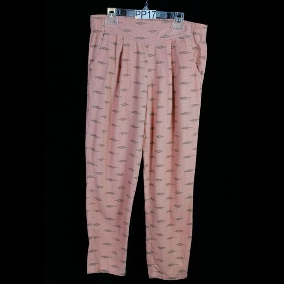 Free People Shimmering Aztec linen pants sz small - Picture 2 of 8